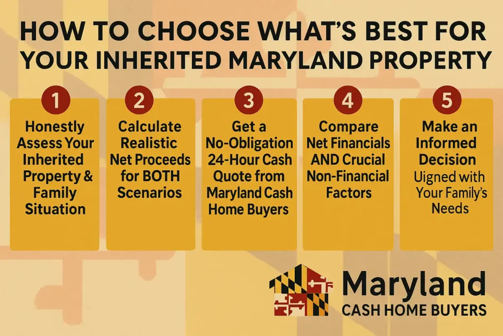 cash buyer vs realtor maryland: How to choose between cash buyer and realtor - infographic.